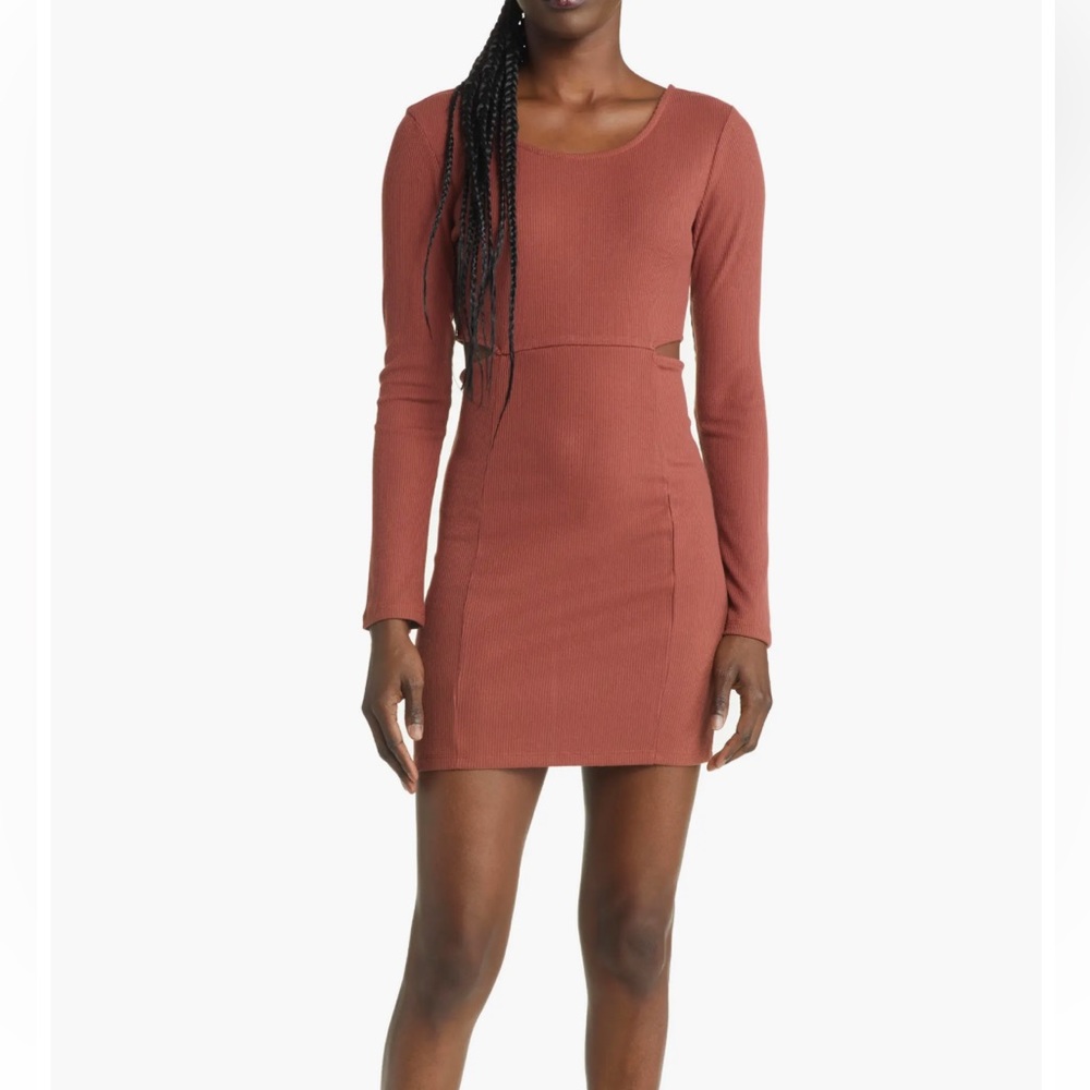 NWOT Open Edit Cutout Sweater Dress Women’s Large
